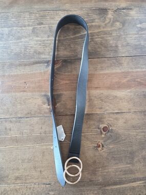 Black Belt with Gold Buckle